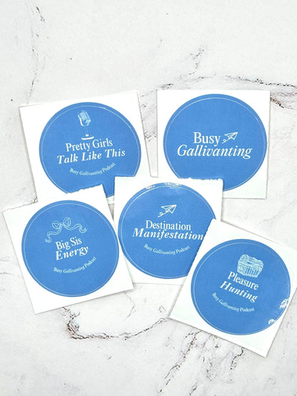 Busy Gallivanting Sticker Bundle